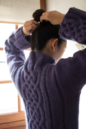 pull celtique tricot femme