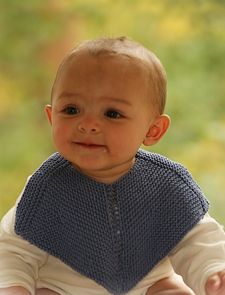 tricot bavoir bébé
