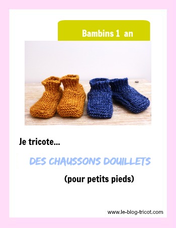 chaussons douillets 1 an