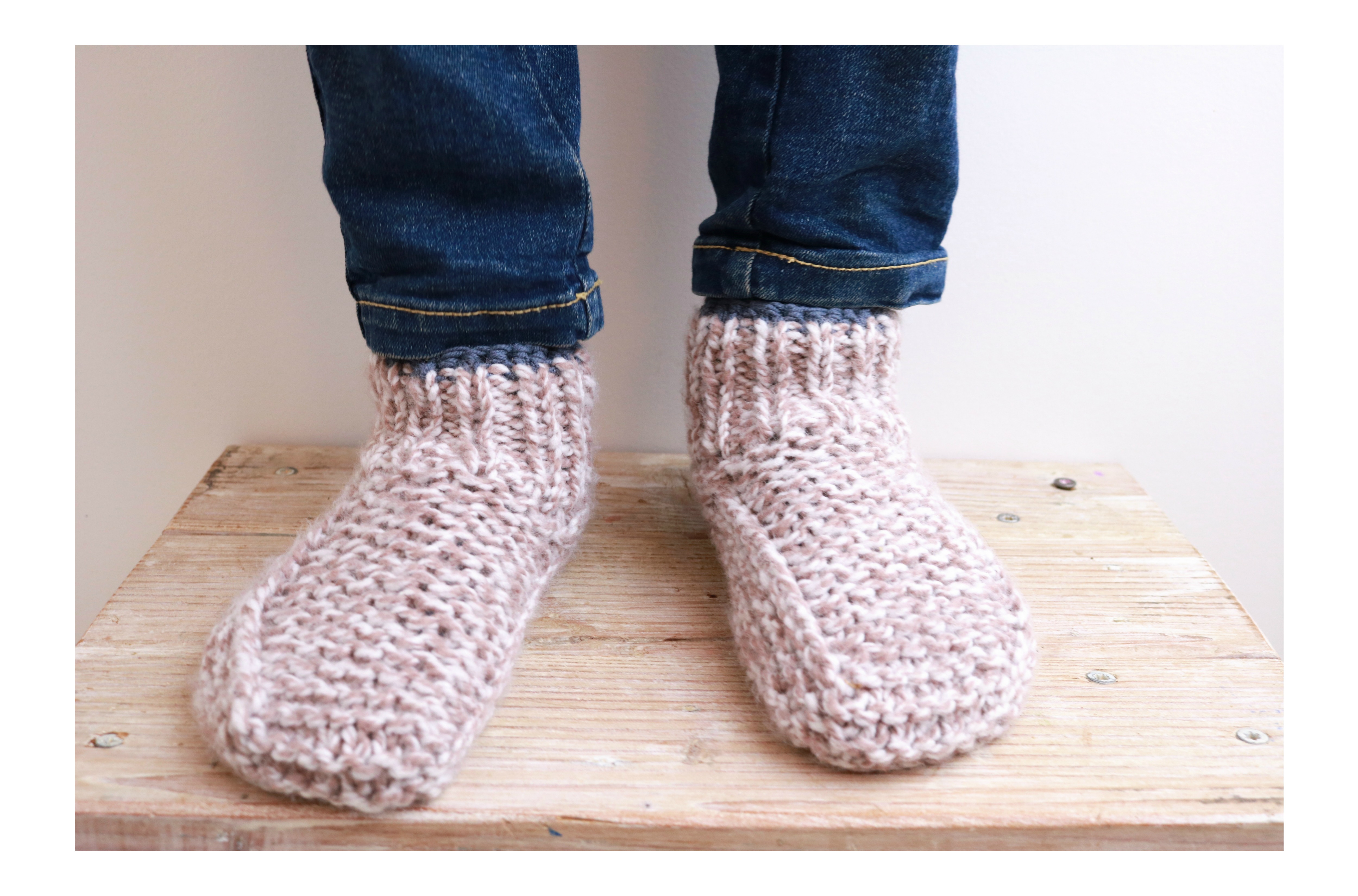 chaussons enfants modèles tricot facile