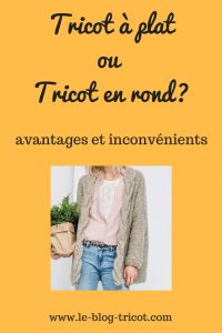 tricot plat rond